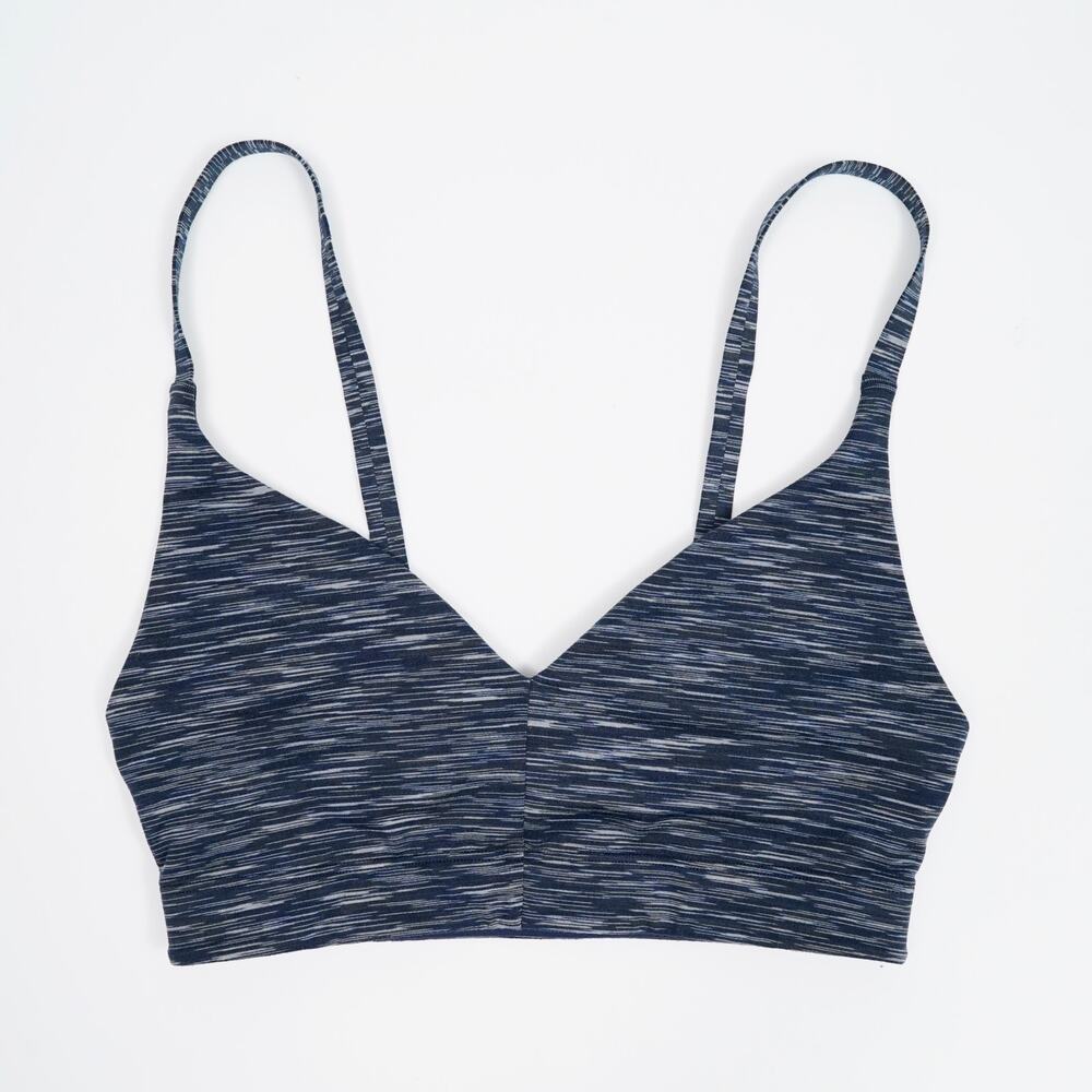 Outdoor Voices FreeForm Flow Bralette XS Blue Heather Low Impact Sports Bra